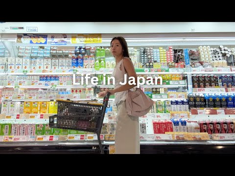 Living in Japan | self care, buying groceries, cooking and ginza date!