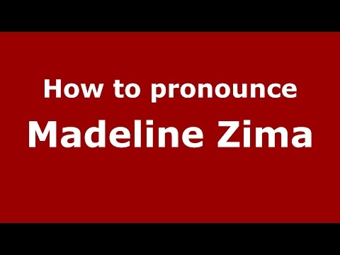 How to pronounce Madeline Zima (American English/US)  - PronounceNames.com