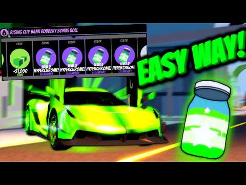 The Guide How to EASILY Grind GREEN HYPERCHROME LEVEL 5 in Roblox Jailbreak