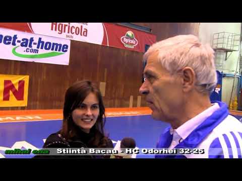 Handbal: Stiinta Bacau - HC Odorhei 32 - 25, declaratii la sfarsit de meci