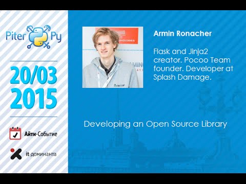 Armin Ronacher "Developing an Open Source Library"