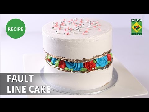Fault line cake Recipe | Evening With Shireen |  Shireen Anwar | Bakery Item