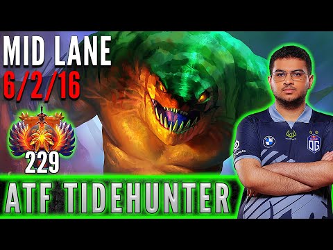 OG.ATF (AMMAR_THE_F)  [ Tidehunter ]  Mid Lane Pro Gameplay  [ Patch 7.31d ]  Dota 2 Full Game
