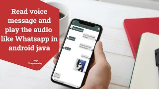 Design audio layout and play audio just like whatsapp android java(Chat App Part 21)