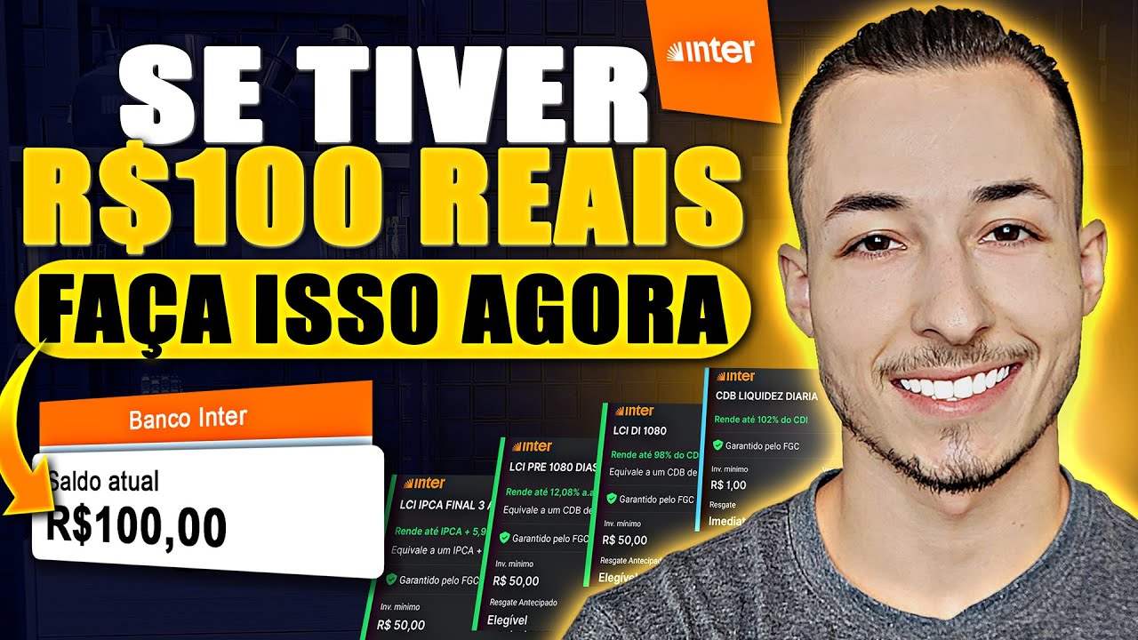 Os MELHORES INVESTIMENTOS para COMEÇAR AGORA no BANCO INTER!