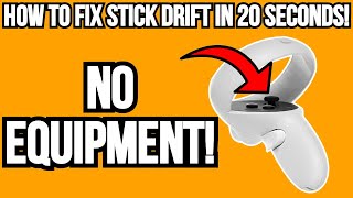 How To FIX Oculus Stick DRIFT In 20 Seconds FOR FREE! #Shorts