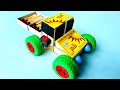 Make A Matchbox Stick Carrying Van With Matchbox And DC Motor Diy At Home