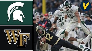 Michigan State vs Wake Forest Highlights | 2019 Pinstripe Bowl Highlights 