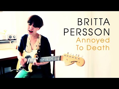 Britta Persson - Annoyed To Death (Acoustic session by ILOVESWEDEN.NET)