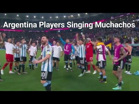 Argentina players singing Muchachos with fans | Argentina vs Australia | FIFA World Cup 2022