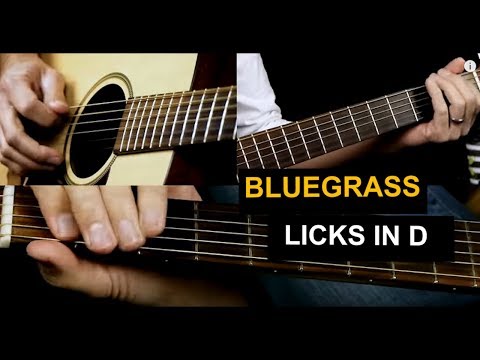 Bluegrass Licks in D - Bluegrass Guitar Lesson