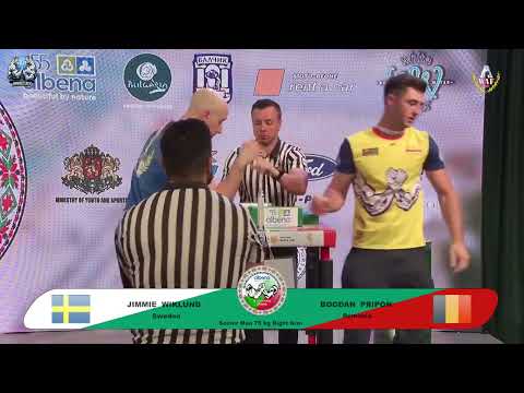 Wiklund Jimmie vs Pripon Bogdan | Up to 75 kg | XLVI WORLD ARMWRESTLING CHAMPIONSHIP | 2025
