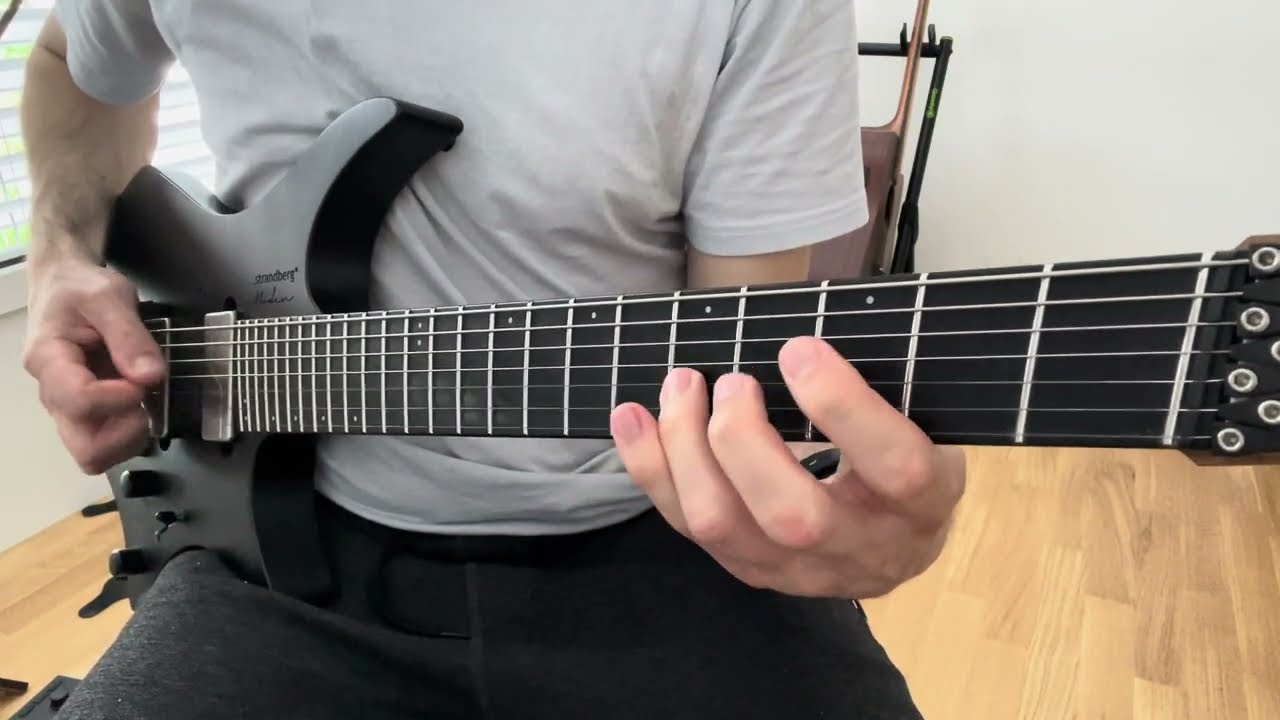 Roberto Barlocci playing the Breath of the Wild Guardian Battle theme as a guitar finger exercise