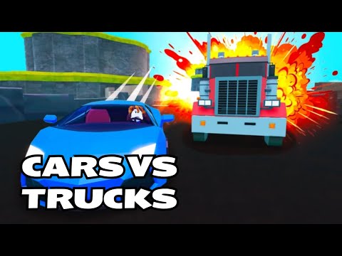 CARS vs TRUCKS in Roblox… WHO WILL SURVIVE?! 💥🚗🚚