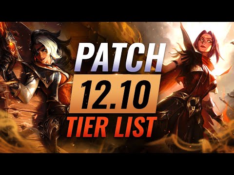 NEW PATCH 12.10 Tier List: Massive Meta Changes - League of Legends Season 12