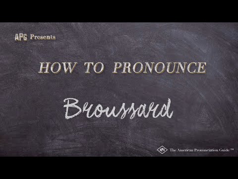 How to Pronounce Broussard (Real Life Examples!)