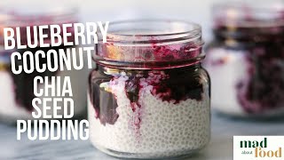 Blueberry Coconut Chia Seed Pudding