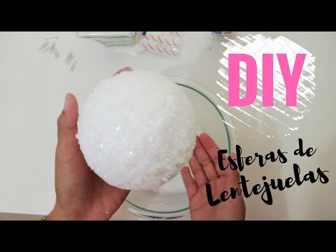 COMO DECORAR ESFERAS NAVIDEÑAS DIY ELEGANTES ECONOMICAS Nevadas