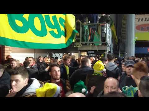 Fortuna Sittard - Jong Utrecht 23-12-17 afterparty in de gracht