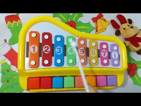 How to play jingle bells song piano Xylophone tutorial easy with notes keys and numbers