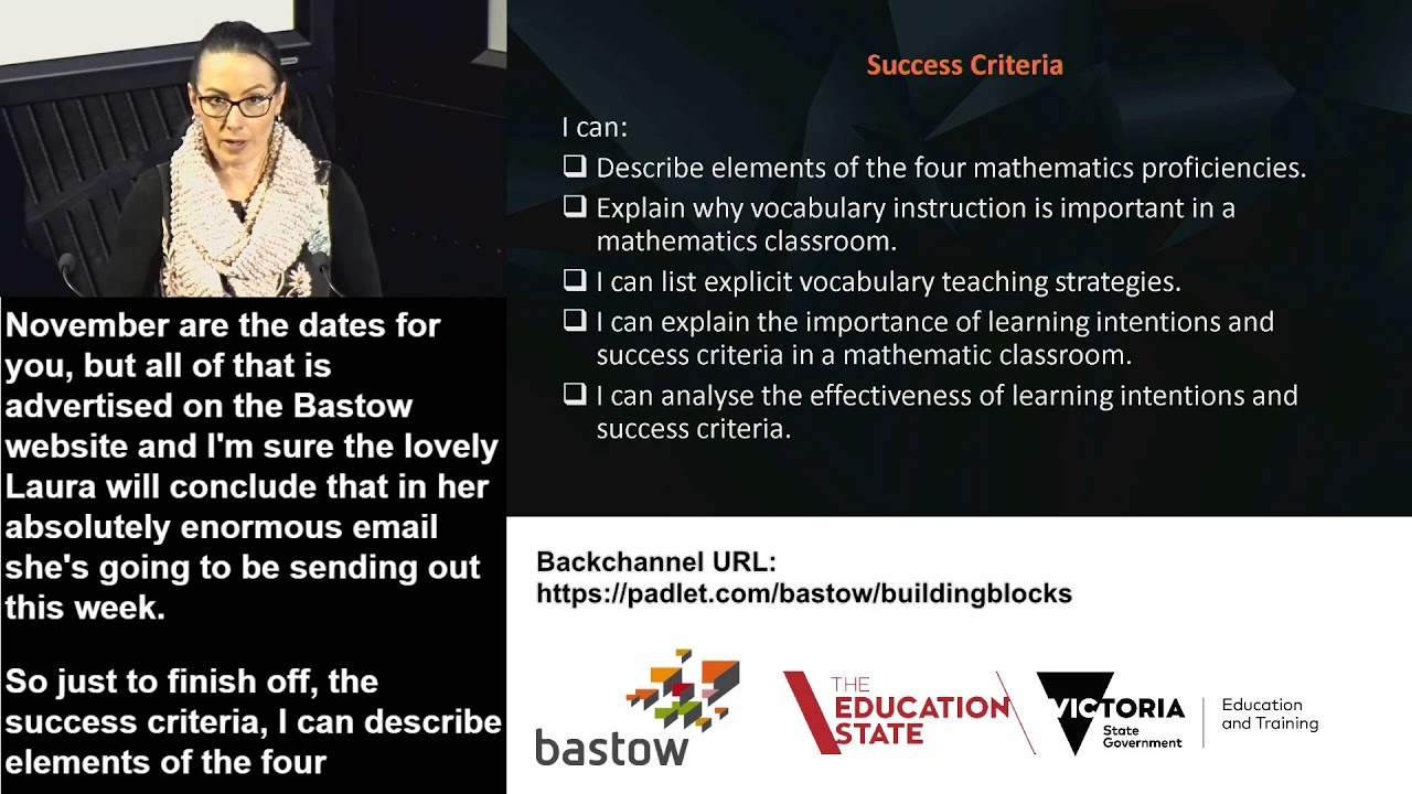 Numeracy Webinar 2: The Building Blocks for Effective Mathematics Lessons