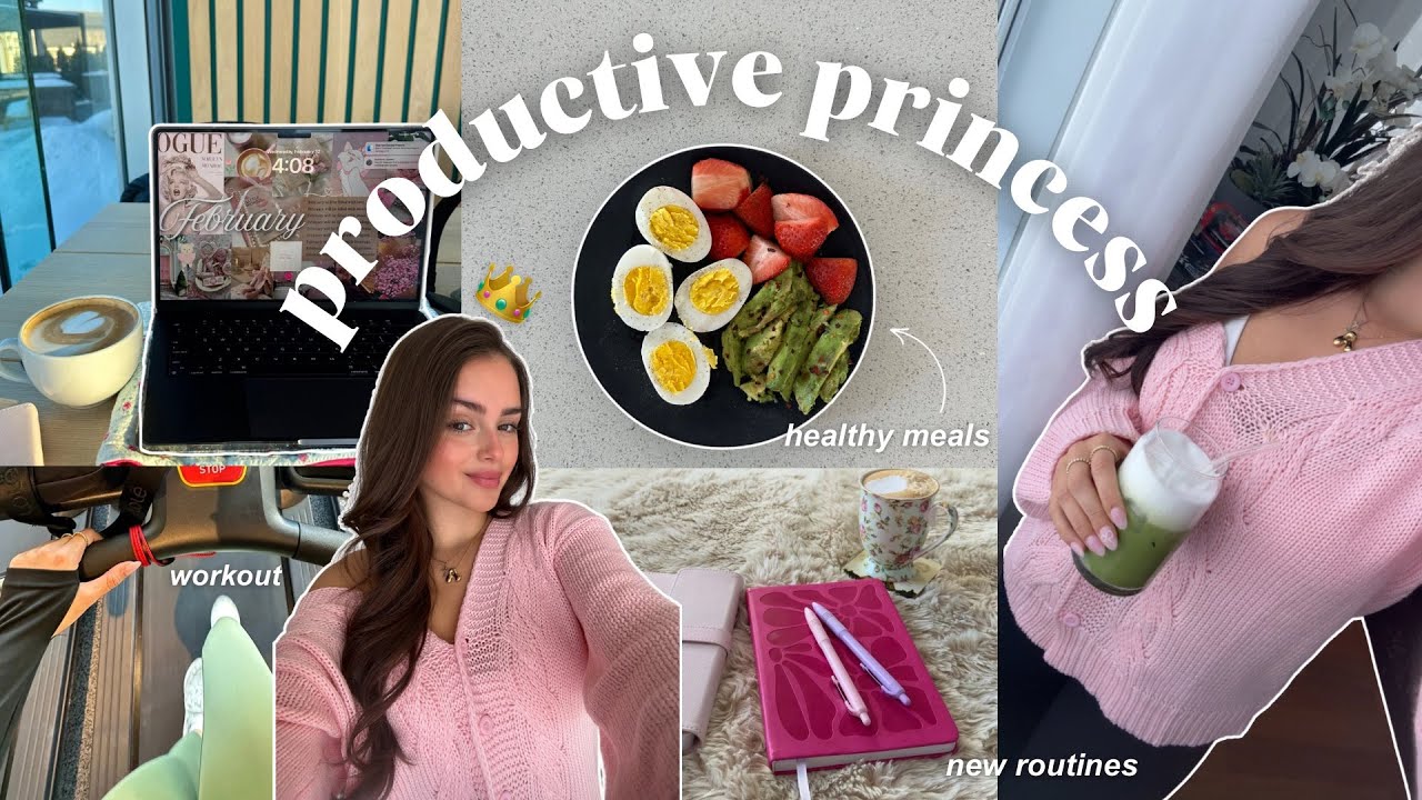 How to become a PRODUCTIVE PRINCESS 🍵🎀: realistic routines, self-care & wellness