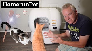 HomerunPet Automatic Self Cleaning Litter Box 106L Ultra Large UNBOXING REVIEW