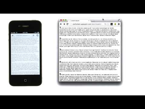 Text Reflow Mobile Web Development