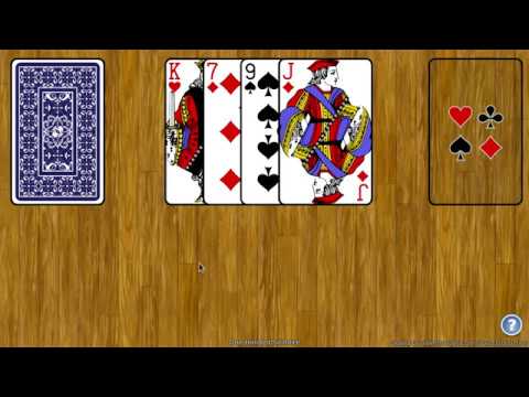 One Handed Solitaire Solitaire - How to Play - YouTube