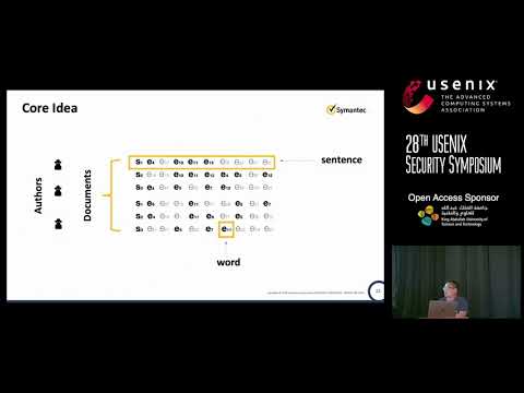 USENIX Security '19 - ATTACK2VEC: Leveraging Temporal Word Embeddings to Understand the