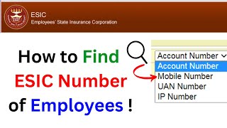 How to Find ESIC Number of Employees !