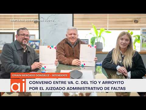 Convenio entre Arroyito y Va. Concepción por Juzgado Admin. de Faltas