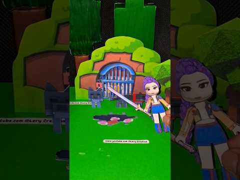 🌳🪓 ROBLOX 99 NIGHTS IN THE FOREST diy paper play