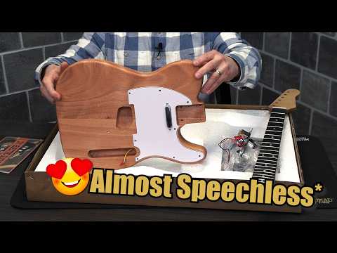Unboxing The ALL NEW DIY Tele Electric Guitar Kit From Amazon - Puts Other Kits to Shame