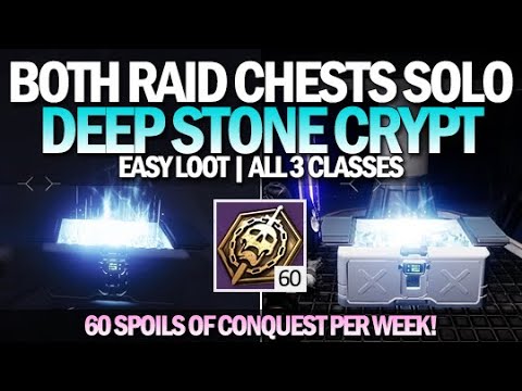 How To Get Both Raid Chests Solo & Easy - Deep Stone Crypt (All 3 Characters) [Destiny 2]