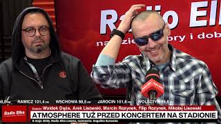 Wideo1: Marcin Rozynek i Atmosphere tu� przed koncertem na stadionie w Lesznie