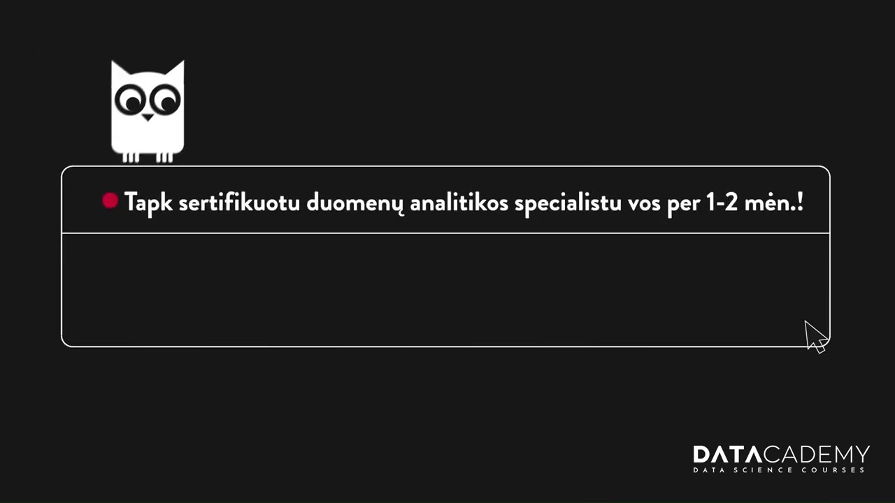 DATACADEMY Duomenų analitikos mokymai