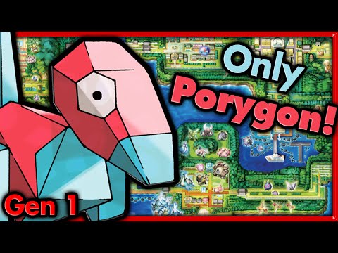 Can I Beat Pokemon Red with ONLY Porygon? 🔴 Pokemon Challenges ► NO ITEMS IN BATTLE