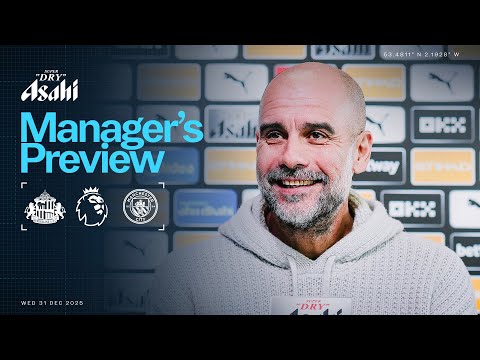 WATCH LIVE! PEP GUARDIOLA PRESS CONFERENCE | SUNDERLAND A | PREMIER LEAGUE