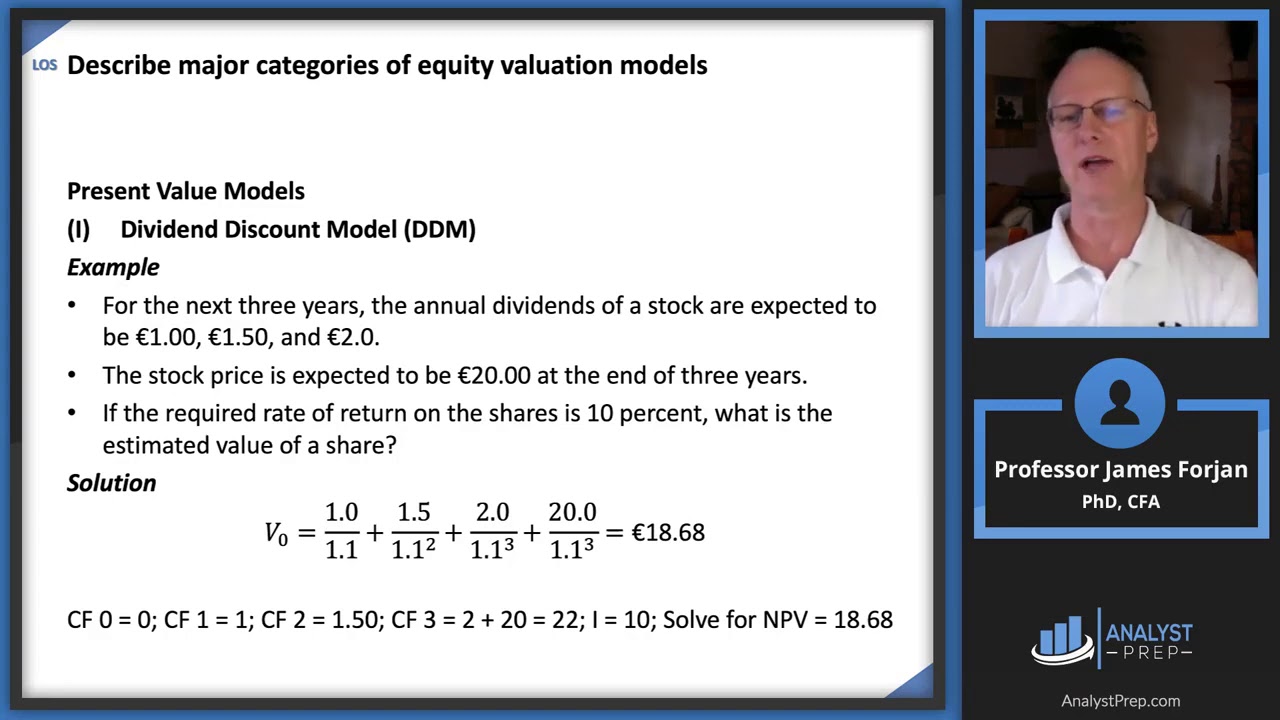 Equity Valuation  Concepts and Basic Tools 2020 Level I CFA® Exam – Reading 41