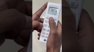 Lg ac remote demo in hindi // lg ac remote function
