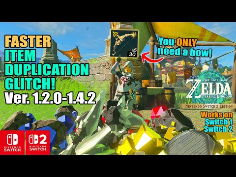 NEW METHOD! Faster Item Duplication Glitch for Version 1.2.0-1.4.2 | Zelda Tears of the Kingdom
