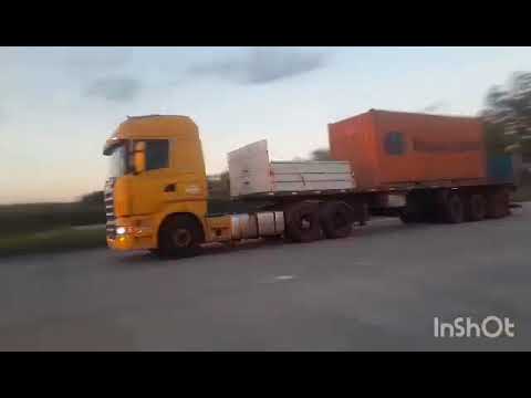 CAMIONES Y ALGUNOS BUSES EN AUTOVIA NAC. 19 , SAN FRANCISCO , CORDOBA , ARGENTINA . VIDEO 219