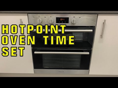 How to set the time on a Hotpoint Oven