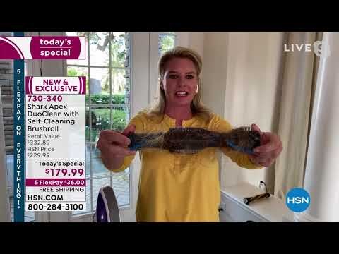 Shark Apex DuoClean Corded Stick Vac w/SelfCleaning Brus...