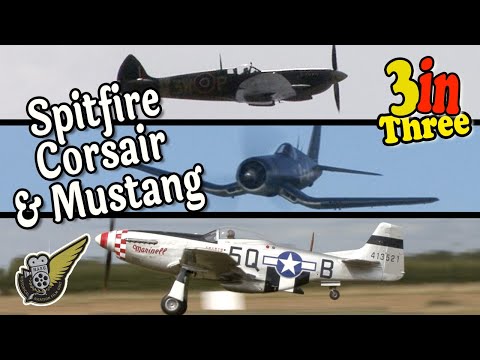 Three Iconic Allied Fighters Of WW2 - Low And Loud