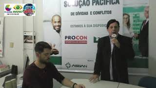Presidente do PROCON Municipal de Aparecida, Sr. Marinho Rezende, fala sobre parceria com a ASBAN