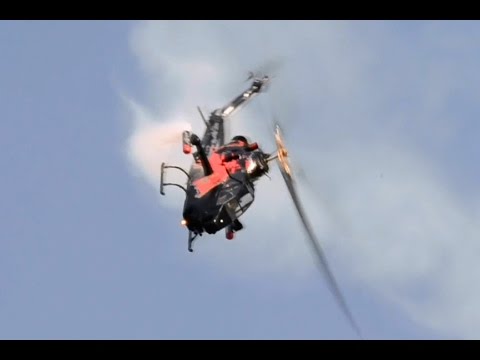 Bell AH-1 Cobra high speed low pass and demo flight at The Grand Race III. Day 0 - Budaörs