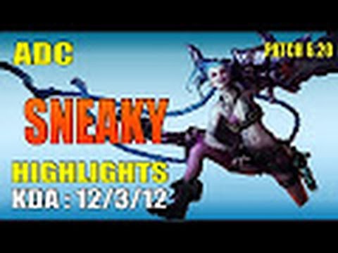 C9 Sneaky Jinx vs Ezreal  - ADC NA SoloQ    | Highlights 2016
