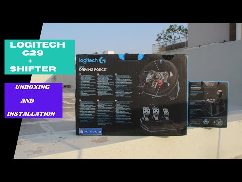 Logitech G29 + Gear shifter unboxing and installation for ps3/ps4 and PC